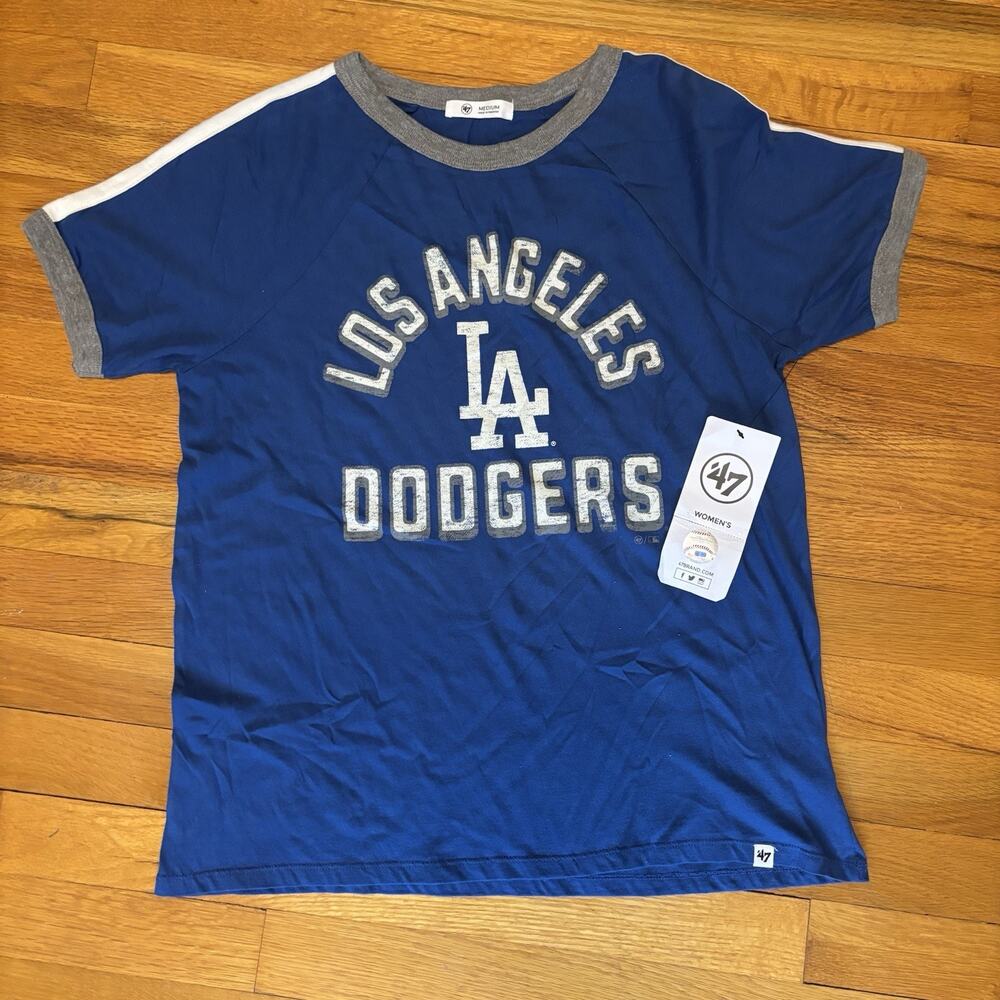 NWT LOS ANGELES DODGERS MLB Women’s Peyton Short Sleeve Shirt New M